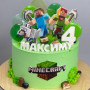 Детский торт «Minecraft» фото 4